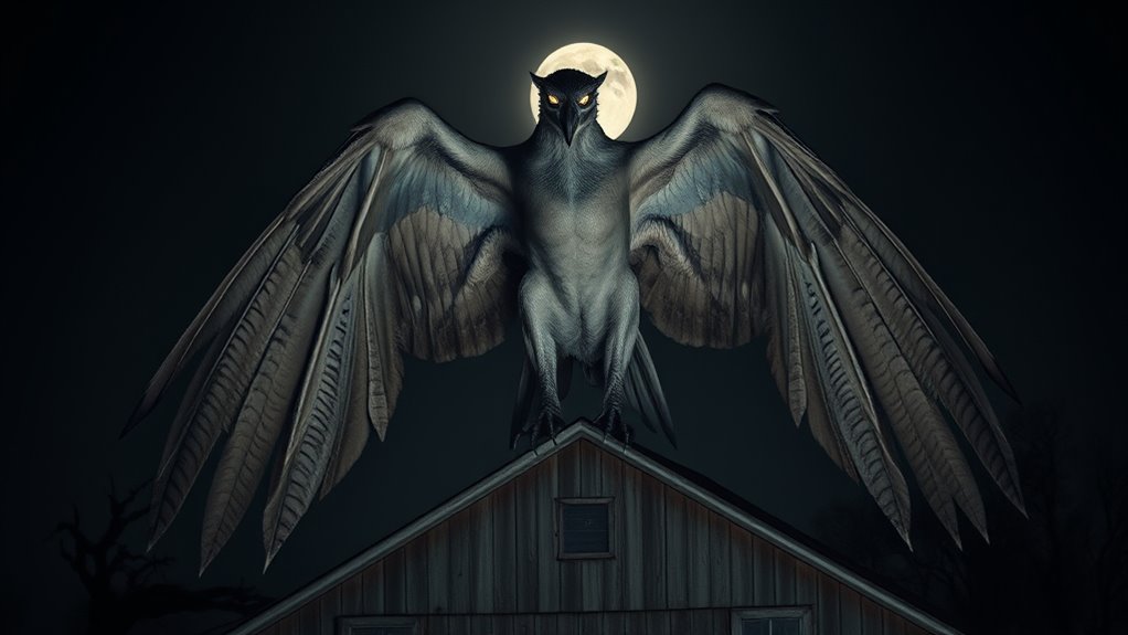 winged luminous mysterious creature