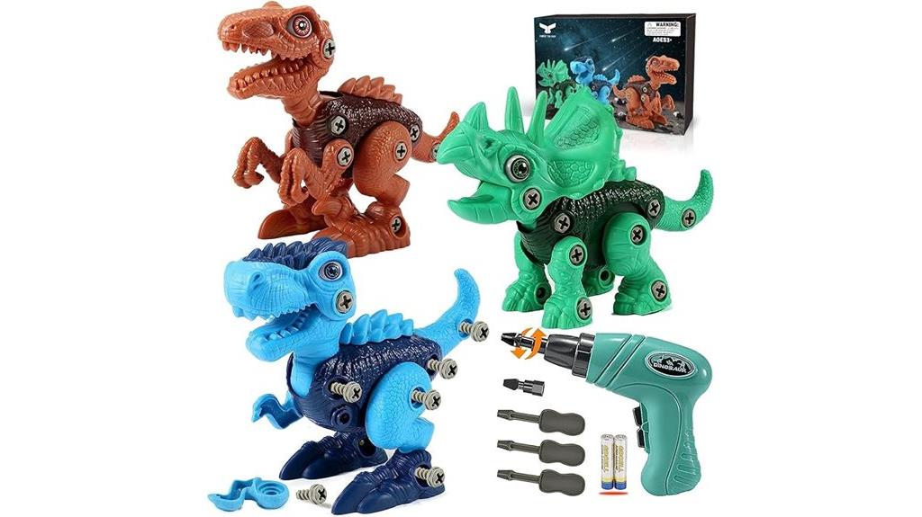 dinosaur building electric drill