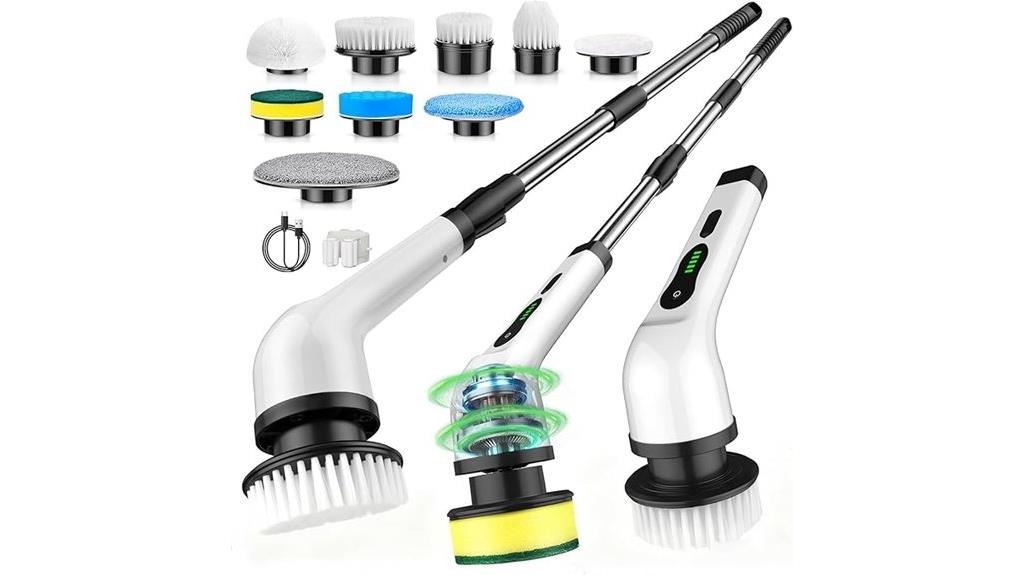 electric scrubber with multiple heads