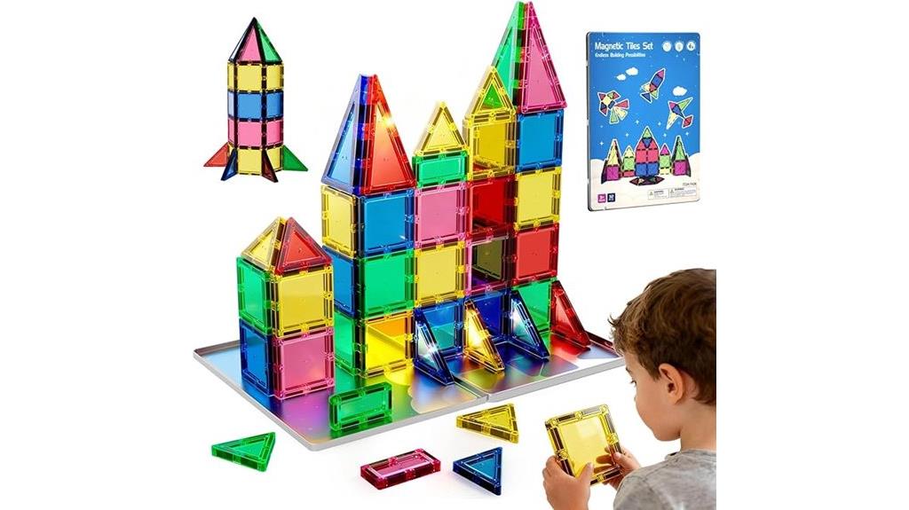 magnetic tile set for kids