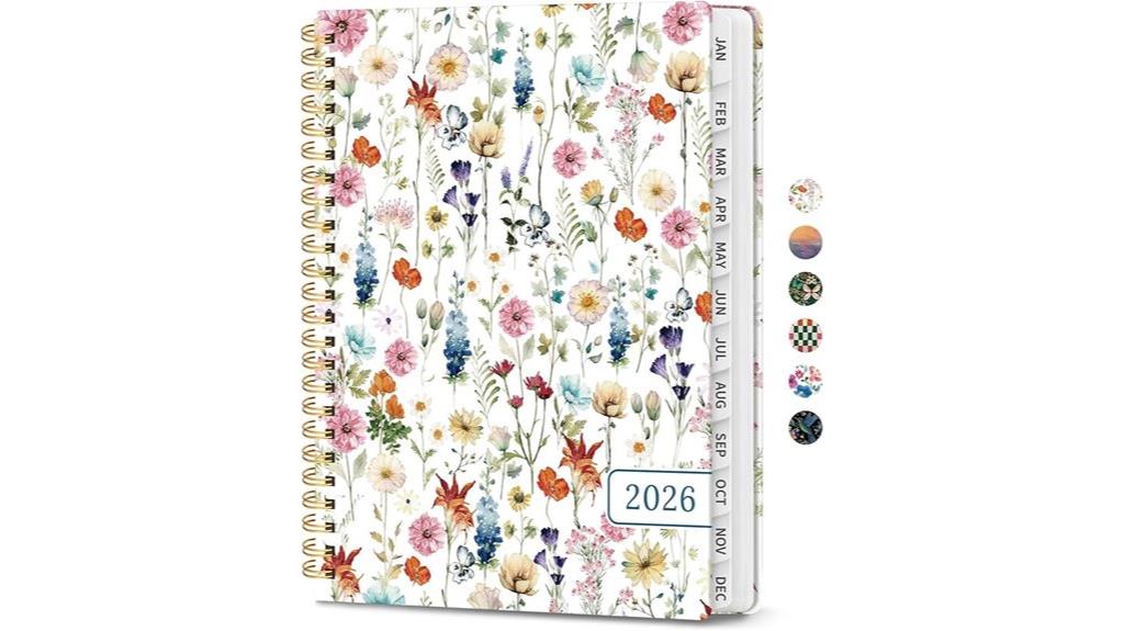planner with tabs