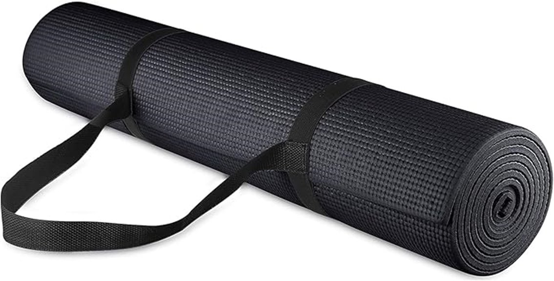 portable yoga mat with strap