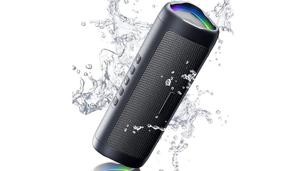 wireless waterproof black speaker