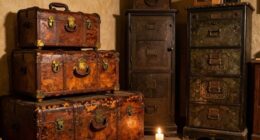 antique storage enhances folklore ambiance
