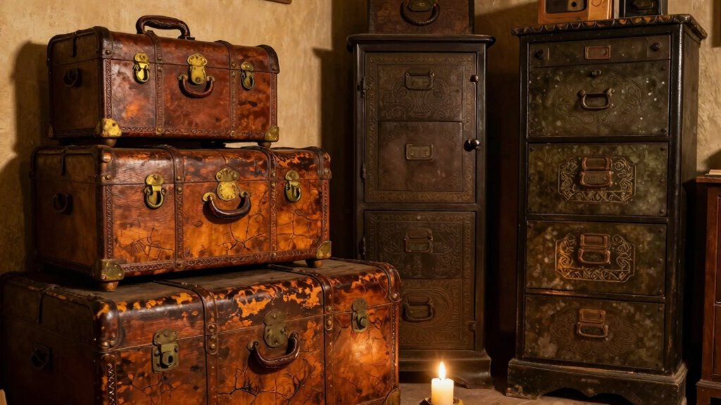 antique storage enhances folklore ambiance