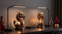 coordinated dragon lamp decor