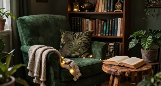 cozy cryptid reading nook