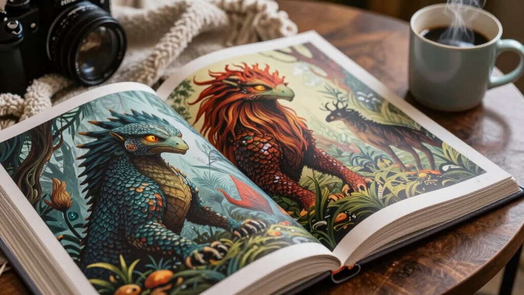 cryptid themed coffee table books