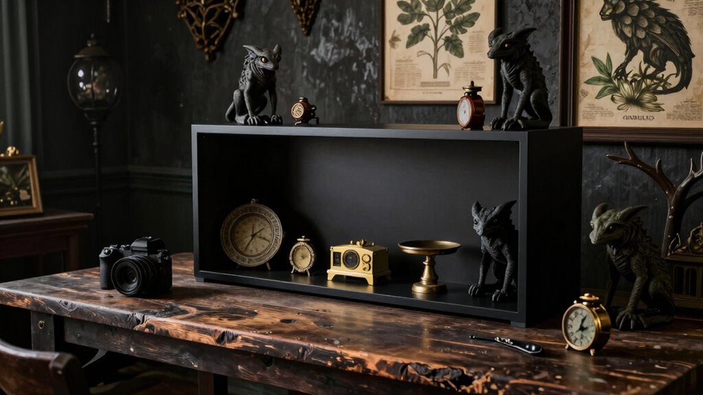 cryptid themed vintage decor accents
