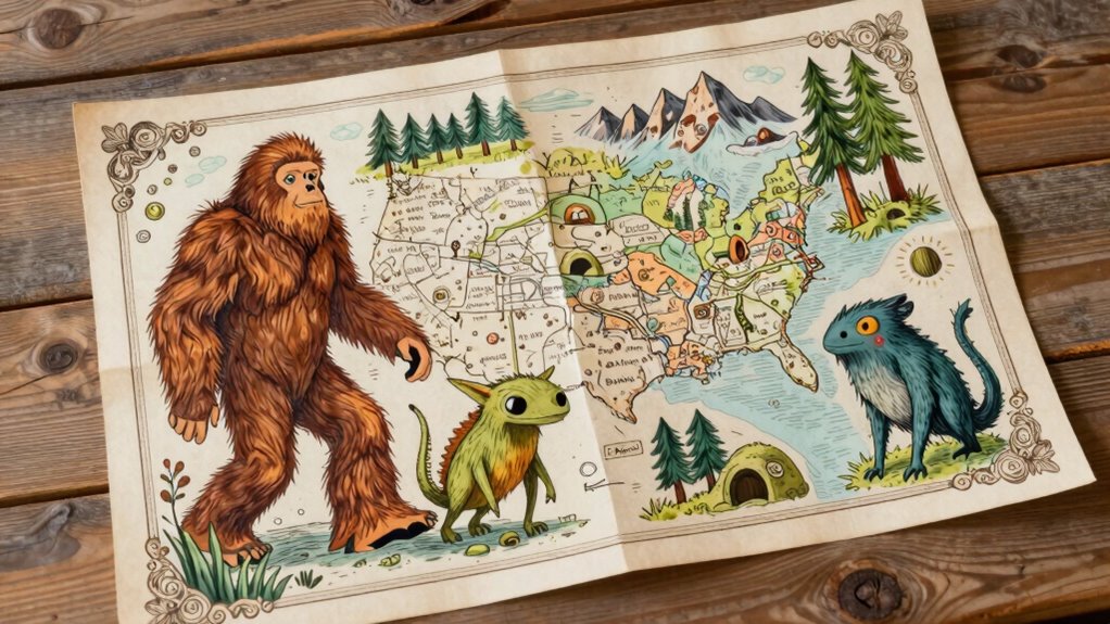 cryptids sightings regional folklore