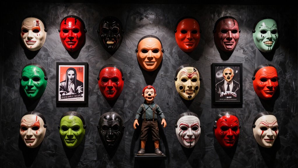 curated balanced horror display