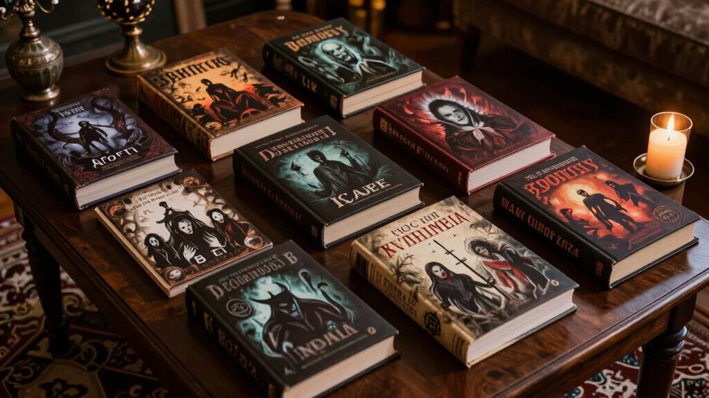 curated vintage horror display
