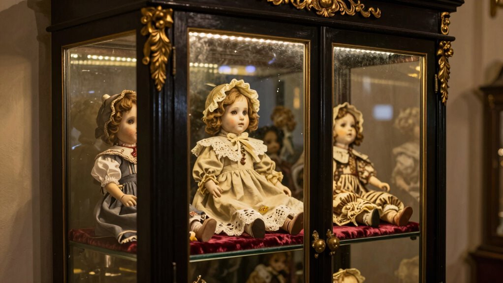 custom shelving for haunted dolls
