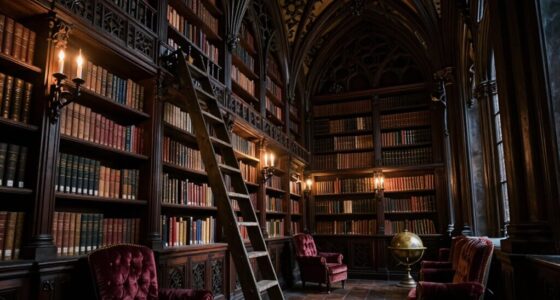 dark academia library decor