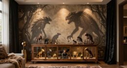 decorative accents enhance ambiance