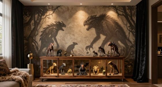 decorative accents enhance ambiance