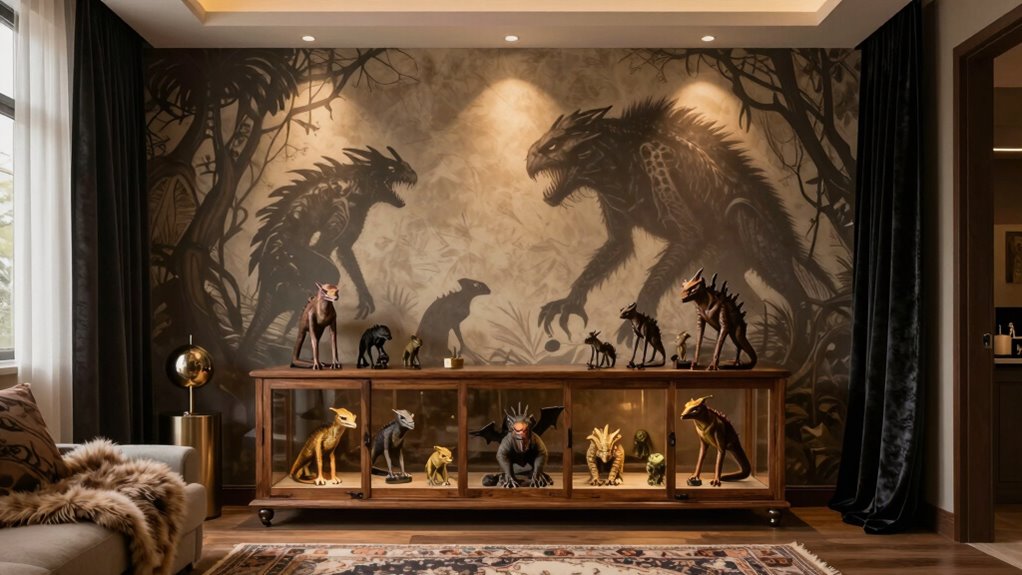 decorative accents enhance ambiance