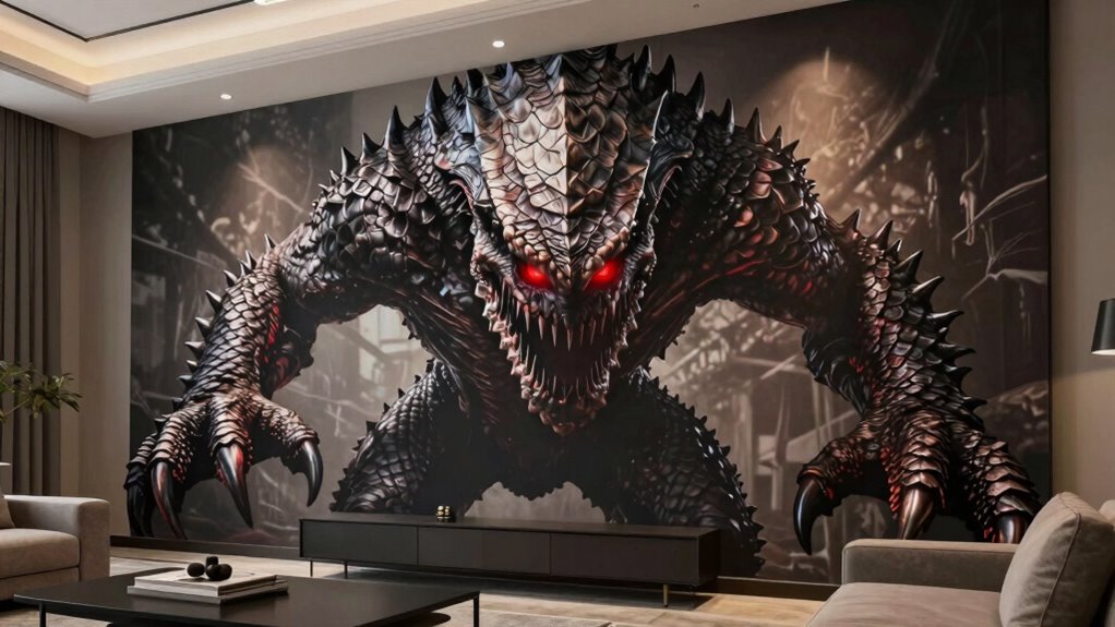 ideal wall art size