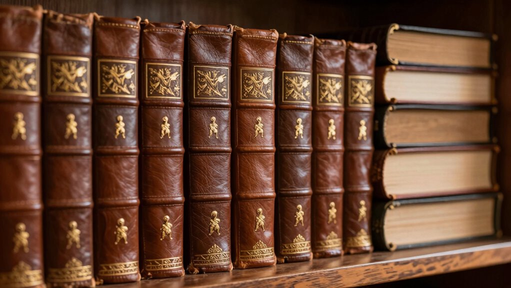leather bound mythic encyclopedias