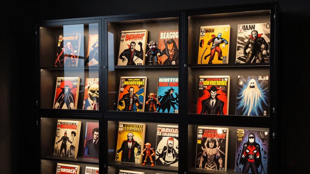 monster comic storage cabinets