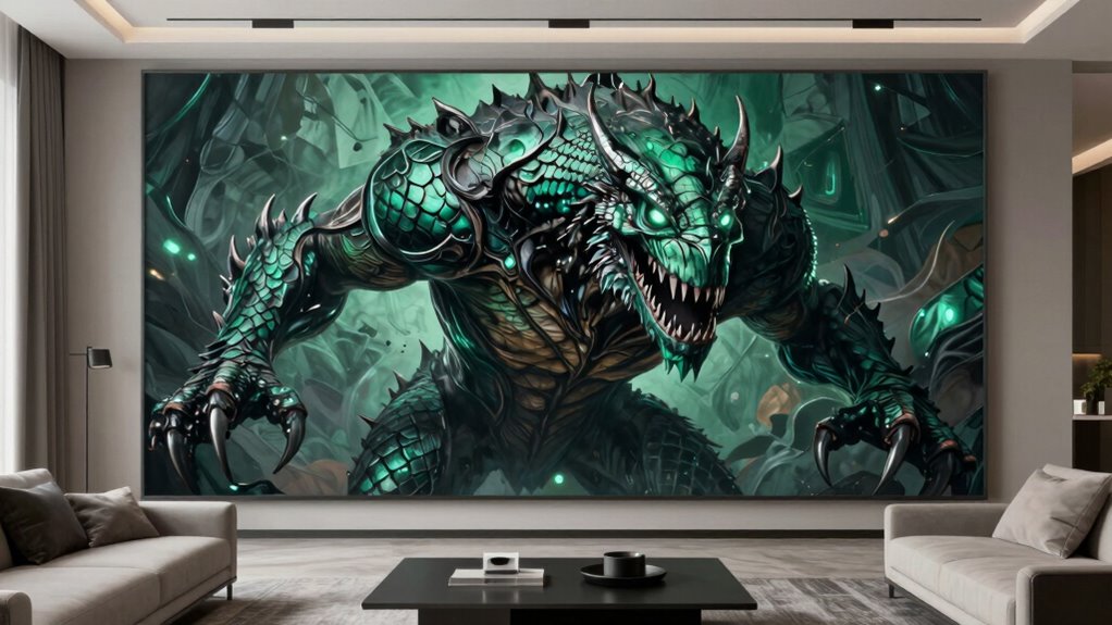monster wall art balance