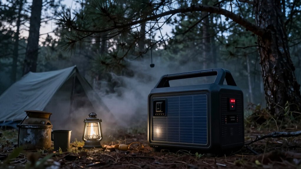 off grid solar camping