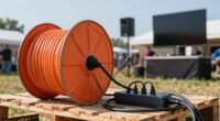 outdoor display power setup