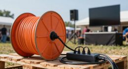 outdoor display power setup