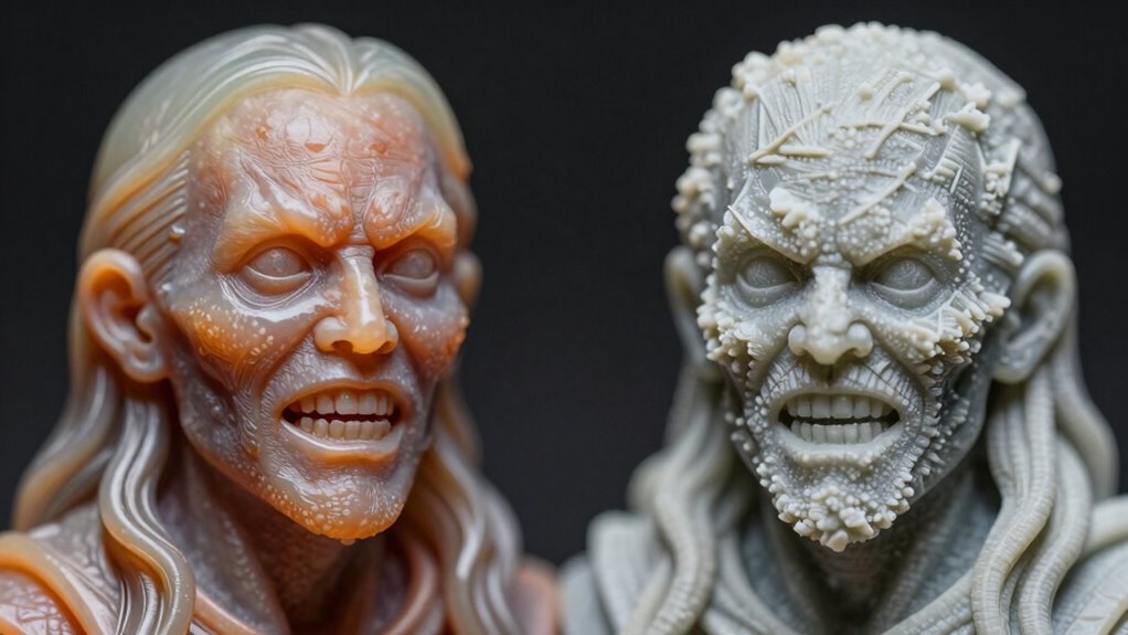 resin offers detailed miniature realism