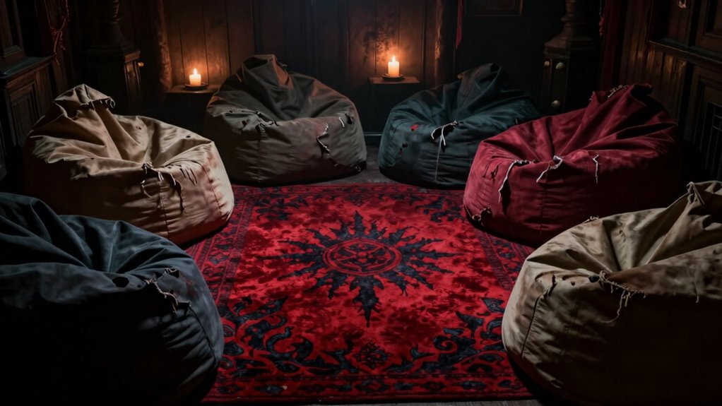 soft furnishings enhance haunted ambiance
