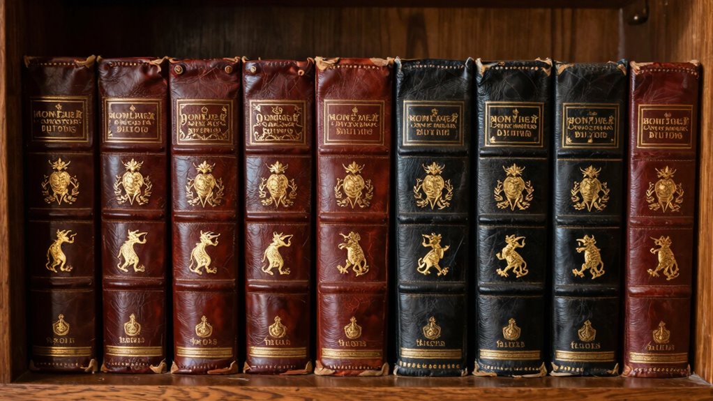 stylish leather monster encyclopedias