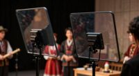 teleprompters for folklore channels