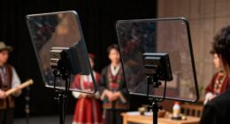 teleprompters for folklore channels