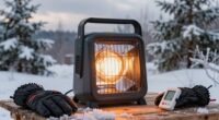winter stakeout heater safety