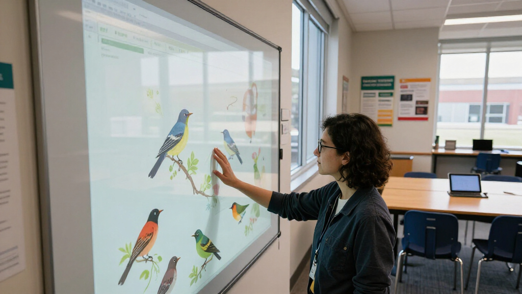 Cornell's Interactive Wall Of Birds