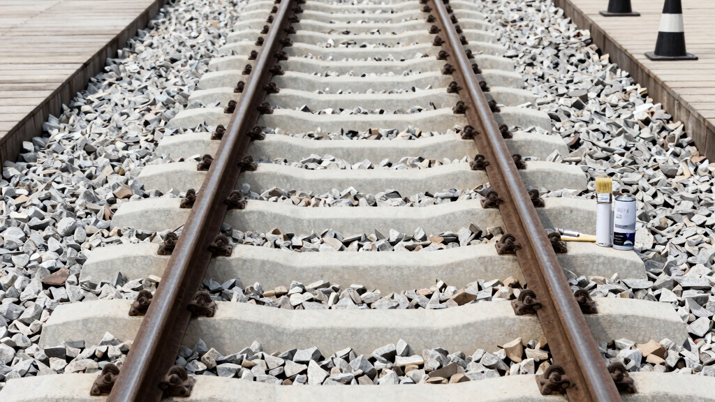 Painting The Sides Of Railroad Rails White To Reduce Derailment