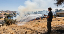 Brush Fire Burns On Hillside Below Homes In Sunland - NBC Los Angeles