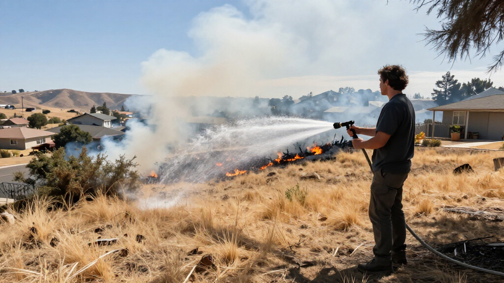 Brush Fire Burns On Hillside Below Homes In Sunland - NBC Los Angeles