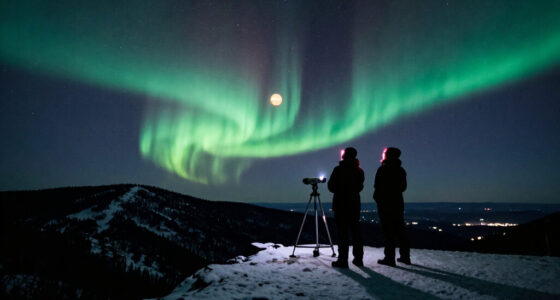APOD: 2026 October 14 – Mars And The Beehive Under An Aurora